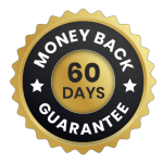 Gold badge reading ‘Money Back Guarantee – 60 Day